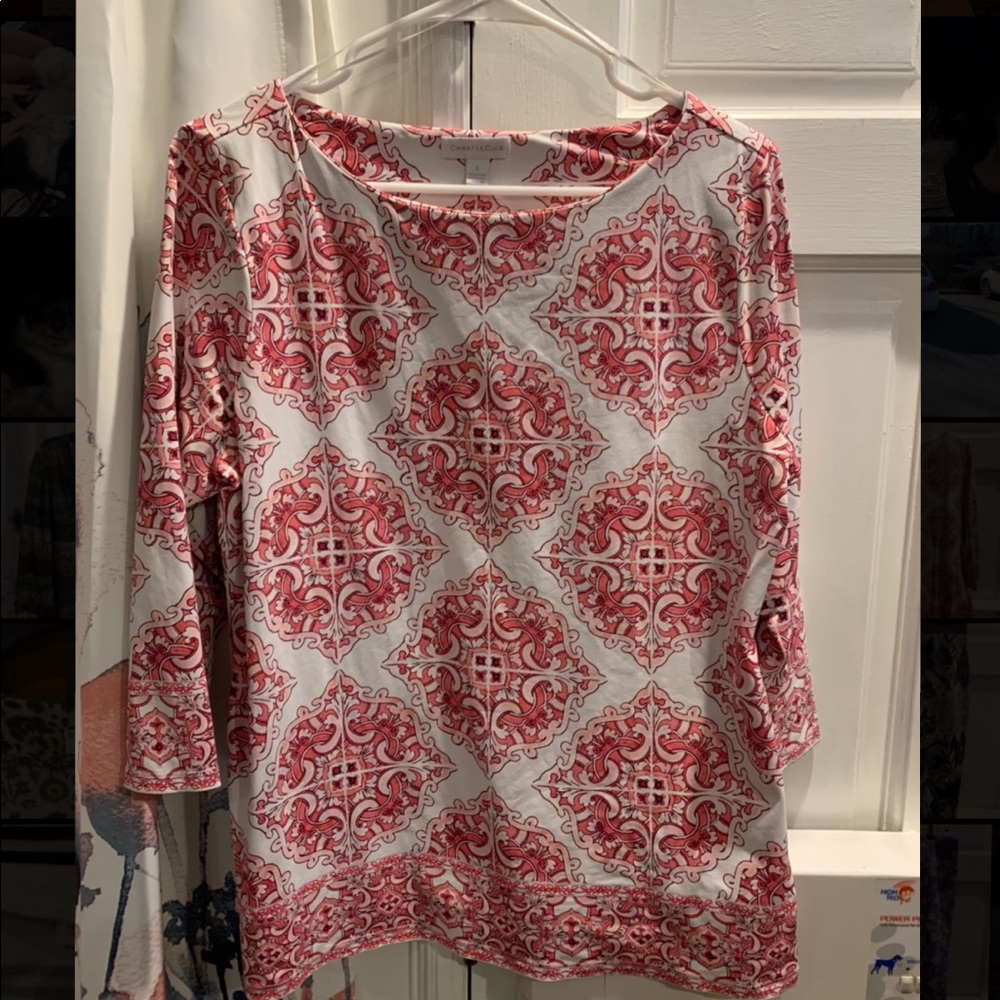 Pink design shirt